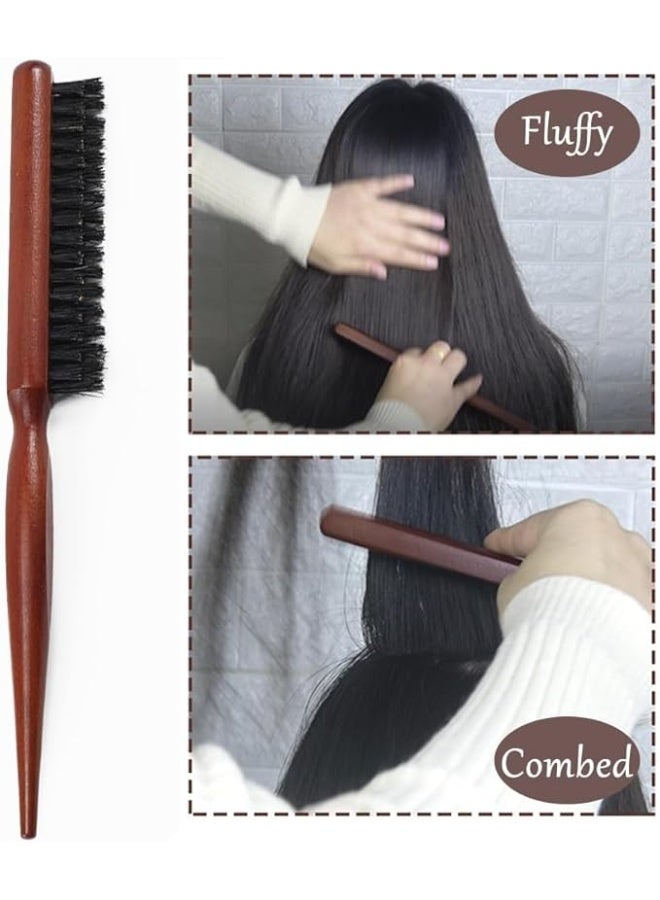 Generic Wooden Hair Styling Brush – Firm Bristle Brush for Hair Smoothing, Styling & Edge Control – Comfortable Grip, Professional Use – 1 Piece - Image 5